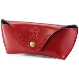 Florence Skórzane Etui Na Okulary Damskie Naturalna Skóra