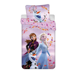Jerry Fabrics Pościel bawełniana 140x200 Frozen Kraina Lodu
