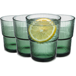 Szklanki zielone VERDE 400 ml 4 szt.