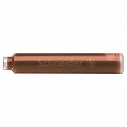 Naboje do piór SCHNEIDER brązowe 6szt. /SR166107/