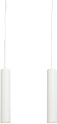 Zestaw 2 designerskich lamp wiszących białych - Tuba