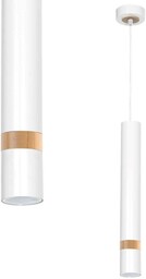 MILAGRO MLP6301 Lampa wisząca JOKER WHITE/WOOD 1xGU10