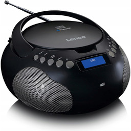 Boombox Stereo Rzenośny Radioodtwarzacz Płyt CD Bluetooth Radio