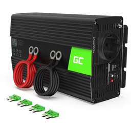 GREENCELL Przetwornica 24V na 230V 1000W/2000W Modyfikowana sinusoida