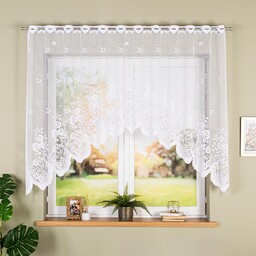 Markizeta Firana żakardowa gotowa 250x140 001 biała Sara