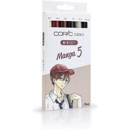COPIC Ciao Marker 5+1 Set "Manga 5", 5
