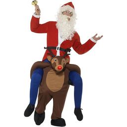 Piggyback Reindeer Rudolf Costume