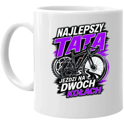 Najlepszy tata jeździ na dwóch kołach - kubek