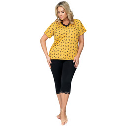 Piżama Queen 3/4 Plus Size