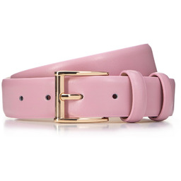 Klasyczny damski pasek skórzany różowy