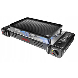 Kuchenka turystyczna grill Stilhoff 2 palnik nierdzewna płyta