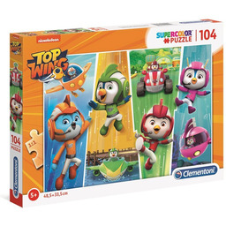 Clementoni, puzzle, Ptasia Akademia, Super Kolor, 104 el.