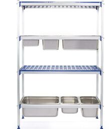 HENDI Regał magazynowy aluminiowy na pojemniki GN 812266