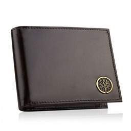 Betlewski, portfel męski z ochroną RFID, skórzany, brązowy