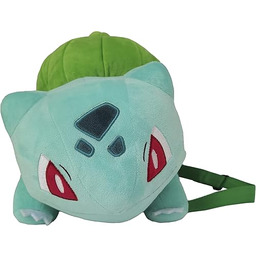 Pokemon MC-113-PK 35 cm Bulbasaur pluszowy plecak, Czarny