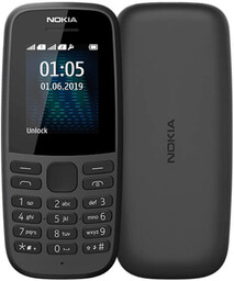 NOKIA 105 2019, DualSIM, czarny