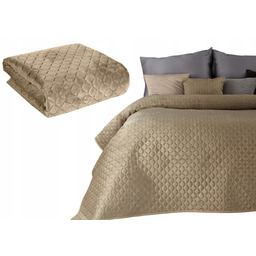 Narzuta Na Łóżko 220x240 Eurofirany Dimon beż Welwetowa