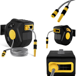 Zwijacz bęben naścienny z wężem ogrodowym przyłącze 3/4