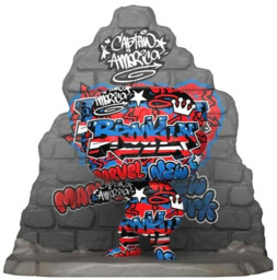 Figurka Marvel - Captain America Graffiti Street Art