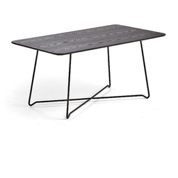 Stolik kawowy IRIS, prostokątny, 510 mm, czarny, dąb