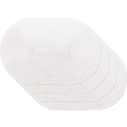 Venilia Zestaw stołowy kremowy owalny, zestaw podkładek