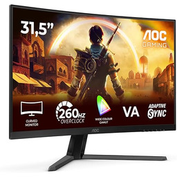 AOC C32G42ZE 32-calowy zakrzywiony monitor gamingowy FHD, 260
