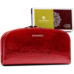 Portfel damski skórzany Peterson skóra naturalna ochrona kart