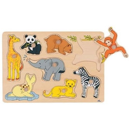 Goki, puzzle z uchwytami Zoo