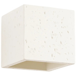 Lumes Loftowy beżowy kinkiet kostka - E717-Lenobri