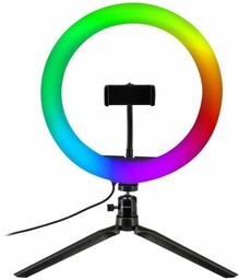 VÖGEL Lampa pierścieniowa LED SF400 RGB selfie