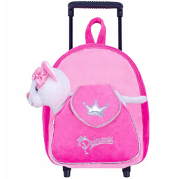 Kot kotek torebka plecaczek na kółkach walizka