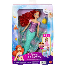 DISNEY PRINCESS Lalka Arielka Magiczna przemiana JLK19