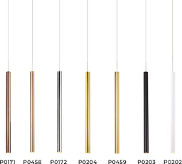 ORGANIC I lampa wisząca miedź szczotkowana metal akryl