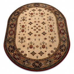 Dywan wełniany OMEGA owal TAROS orientalny rudy 2