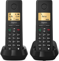 Telefon bezprzewodowy GIGASET Pure 200 Duo Czarny