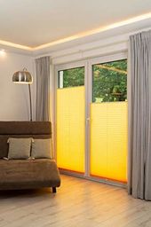 Khome K-home Roleta plisowana Klemmfix, żółta, 70 x
