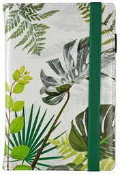 Notes A5 na gumkę kratka botanic white N-25PR