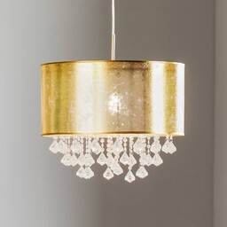 Globo Lampa wisząca Amy z kryształkami z tworzywa,