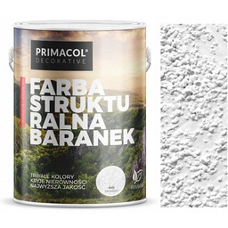 Primacol Farba Dekoracyjna Strukturalna Baranek Biała 5L