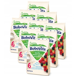 BoboVita Kaszka mlecz-ryż owoce leśne ZESTAW9x230g