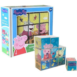 Peppa Świnka Puzzle 9 Kostki