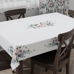 Markizeta Obrus świąteczny wodoodporny 140x180 różowy niebieski Gwiazda