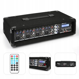 Powermikser 4-kanałowy 800W Pd MP3 Bt Sd koncert