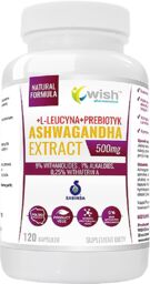 Wish Ashwagandha Extract, ashwagandha 500 mg + L-leucyna