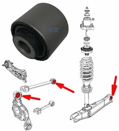 Tuleja tylnego zawieszenia Chrysler Sebring 2007-