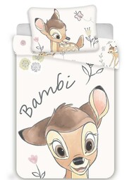 Jerry Fabrics Pościel bawełniana 100x135 Bambi sarenka jelonek