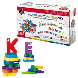 ASKATO Klocki plastikowe Klocki małych geniuszy Literki 116686