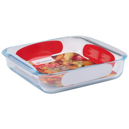 Szklane naczynie żaroodporne do pieczenia 24,5x22x5 cm 1,6l