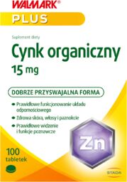 Walmark Cynk organiczny 15 mg, 100 tabletek
