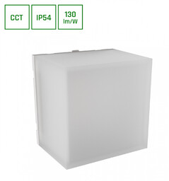 SCATOLLO 5W CCT 230V IP54 100x100x75MM BIAŁY ELEWACYJNA